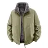 Chaqueta de Uso Doble Nueva 2026, Ropa de Trabajo, Forro Polar de Invierno, Engrosada, Cálida, Chaqueta para Hombre con Cuello Alto, Holgada y Casual