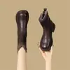 Botines cortos de moda para mujer, punta redonda, suela gruesa, colección otoño/invierno 2026, forro de felpa, botas de nieve, que aumentan la altura, cómodos y cálidos, Botas Martin