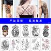 Nuevo Adhesivo de Tatuaje Temporal a Prueba de Agua de Brazo de Flor Tienda de Tatuajes Personalizado Adhesivo de Tatuaje de Medio Brazo Puesto Callejero Mercado Nocturno Adhesivo de Tatuaje Douyin