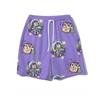 Pantalones cortos de verano holgados para casa de cinco puntos para dormir con estampado de dibujos animados, pantalones de pijama, pantalones casuales para pareja, vacaciones junto al mar, pantalones de playa