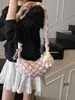 2025 Nuevo Bolso de Hilo Bordado de Rombo para Otoño e Invierno Bolso de Axila de Gama Alta Bolso de Hombro para Mujer Bolso Cruzado Bolso Versátil de Moda