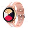 Pulseira bicolor de 2022mm para Samsung Active2 Huawei GT2 3RRO pulseira de silicone com contraste de grão vertical