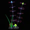 Decoração para Aquário Tanque de Peixes com Efeito Fluorescente - Ornamentos de Coral Simulados em Silicone
