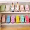 Zapatero de doble capa con compartimentos para guardar zapatos, zapatero con compartimentos para guardar zapatos, zapatero sencillo para el hogar.