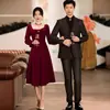 Vestido de Brindis para Novia con Escote Cuadrado que Cubre el Vientre, Nuevo Estilo Otoño 2026, Adecuado para Uso Diario, Vestido de Noche de Compromiso, Atuendo Post-Boda para la Novia