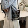 Bolso Pequeño Cuadrado de Moda Verano Transparente de Gelatina para Mujer 2026 Nuevo Versátil Casual Bolso de Hombro para Playa Vacaciones