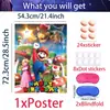 Platos de Papel para Fiesta de Cumpleaños de Mario, Servilletas de Papel, Manteles, Set de Fiesta Temática de Juegos de Mario Más Vendido en Amazon
