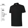 Camisa Polo Masculina de Alta Qualidade de Secagem Rápida Camiseta de Lapela Manga Curta Transfronteiriça Camisa Polo Esportiva com Meio Zíper Roupa de Trabalho Personalizada
