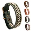 Joias de Exportação Europeias e Americanas, Pulseiras de Couro Trançado Artesanais Vintage, Venda Direta do Fabricante, Pulseiras Modernas e Simples