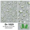 Manicure de Flores Silvestres Coloridas de Primavera Adesivos em Relevo Pintura a Óleo Romântica Adesivos de Unha Frescos Simples Fofos Novo Estilo