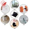 El fabricante recomienda una variedad de correas especiales autoadhesivas de nailon blanco de gancho y bucle con cortinas para puertas y velcro adhesivo de doble cara