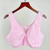 Verano Fino Suave Algodón Copa Frontal Hebilla Chaleco de Maternidad Talla Grande para Mujeres de Mediana Edad y Mayores Sujetador para Madres Estilo Chaleco