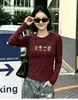 Blusa de Algodón Acanalado para Mujer, Corte Ajustado, Manga Larga, 220g, Guangzhou Shisanxing, Venta Directa de Fábrica, Colección de Verano