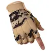 Guantes Tácticos de Paracaidista para Hombre Guantes de Medio Dedo Antideslizantes Transpirables para Exteriores Ciclismo Entrenamiento Guantes Resistentes al Desgaste Estilo para Hombre