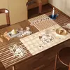 Jogo Americano de Mesa Xadrez Cartoon Impermeável à Prova de Óleo Lavável Resistente ao Calor Mesa de Jantar Mat PVC Leve Luxo Sensação de Alta Qualidade 2026 Novo Modelo Jogo Americano de Mesa