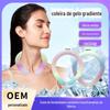 Círculo de Gelo Colorido Novo Transfronteiriço Moda Gradiente Gola de Gelo Halter Gola de Gelo Produto de Verão Círculo de Gelo Atacado