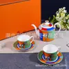 Taza de Cerámica Creativa Linda Fantasía Circo 300ml Tetera de Gran Capacidad Set de Café para el Hogar Venta al por Mayor