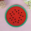 Color gelatina colorido forma de fruta Posavasos de goma blanda Posavasos de goma Posavasos creativo con aislamiento térmico