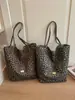 Bolsa Transfronteiriça Outono 2026 Nova Estampa de Leopardo para Mulheres, Bolsa Tote Fashion, Bolsa de Mão e Bolsa de Ombro Casual de Grande Capacidade para o Dia a Dia