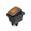 Interruptor de palanca KCD4 ETL Estándar Americano de Alta Calidad para Fuente de Alimentación con Luz, Interruptor de Palanca Impermeable Integrado de Cuatro Pines de Alta Corriente