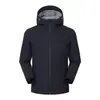 Chaqueta Fina con Capucha para Exteriores Tres en Uno Cortavientos, Impermeable, Transpirable para Montañismo Resistente al Frío Ropa de Trabajo con Logo para Hombre