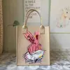 Bolsa Tote de Feltro Mais Vendida Bolsa de Mão para Alunos do Ensino Fundamental Bolsa de Livros Cartoon para Alunos Bolsa para Professor de Artes Infantil