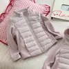 Chaqueta de Algodón Patchwork para Niñas 2026 Nuevo Estilo Chaqueta Ligera con Capucha para Niños Medianos y Grandes Ropa Cálida de Algodón Top