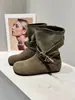 Botas Martin 2026 Chica Popular Piel Suave Tacón de Plataforma Oculto Botas Vaqueras Lona para Mujer Estilo Otoño Suela Suave Botas de Motocicleta Botas Atractivas