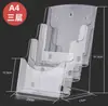 Suporte de Catálogo de Folhetos em Acrílico A4A 40% de Desconto Display de Página Suporte de Exibição Caixa de Armazenamento de Revistas de Loteria Transparente para Desktop