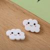 Accesorios de Joyería de Resina Caricatura Cara Sonriente Nube Pegamento Crema Funda para Teléfono Accesorios para el Cabello Imán para Refrigerador Estilo Diyins