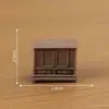 Micro-paisagem Retrô Anos 1980 Móveis Vintage Casa de Bonecas DIY Acessórios Decorativos Mini Enfeites de Mesa