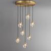 Lustre Moderno para Escada Duplex Lâmpada de Parede para Hall Lustre Moderno Totalmente de Cobre para Sala de Estar Lâmpada de Parede para Quarto e Cabeceira