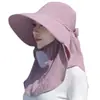 Nuevo Sombrero de Recolección de Té con Protección Solar para Mujer en Verano, Sombrero de Sol de Ala Ancha Transpirable para Trabajo Agrícola, Sombrero de Sol a Prueba de Insectos y Anti-UV