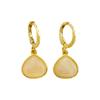 Verano Nuevos Aretes de Piedra Natural Aretes de Gama Alta para Mujer Aretes Modernos Exquisitos Diseño Nicho Ligeros de Lujo Joyería