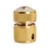 Conector de água de cobre de quatro pontos conector rápido de água totalmente em cobre acessórios para pistola de água de lavagem de carro doméstico tubo de água conector rápido