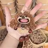 Bolsa Colgante de Muñeca con Cáscara de Fruta y Vaina de Frijol Linda Colgante de Ratán Pequeño Terminado Regalo Hecho a Mano Colgante para Coche Regalo Práctico de Cumpleaños