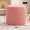 Banqueta para Cambiar Zapatos en la Entrada de Casa, Taburete Pequeño de Moda, Banco Creativo Simple con Forma de Dado, Taburete para Sofá de Sala de Estar, Reposapiés de Madera Maciza