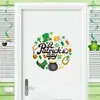 Calle. Sombrero del Día de San Patricio Trébol Decoración del Festival Irlandés Pegatina de Pared Decoración de Dormitorio Sala de Estar Estudio Pegatina