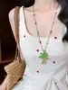 Collar de Estrella de Mar y Concha Dopamina de Verano Cadena para Clavícula Estilo Simple de Vacaciones en la Costa Atmósfera Nicho Collar con Temperamento