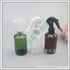 Botella rociadora pequeña transparente de color verde-marrón de 150 ml con forma de ratón para tónico, botella rociadora pequeña de mano de 150 ML, botella rociadora de tónico cosmético