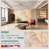 Nuevo Modelo Superficie de Cristal 1200*2400 Fondo Brillante Pared de Fondo Entrada Isla de Jade Azul Mesa Mostrador de Bar Mesa de Café Cristal Azul