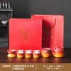 Caja de Regalo de Alta Gama Logo Personalizado Japonés Lujo Ligero Tetera Degradada Juego de Té Cerámica Vajilla de Té Venta al por Mayor Corporativa