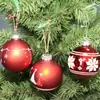 Artesanía de Bola de Navidad de Vidrio Nueva Personalizada Transfronteriza Decoraciones para Árbol de Navidad Adornos para Árbol de Navidad Ambiente Festivo Decoraciones Colgantes