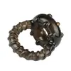 Anillo de Cesta Yunman para Hombres, Anillo de Espermatozoides de Doble Bloqueo, Anillo Retardante de Pene de Restricción Física, Anillo de Ojo de Oveja, Juguete Sexual