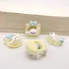 Parche de resina transparente lindo Sanrio Perro Yugui melody material para diadema clip para el pelo banda de goma DIY pegamento de crema
