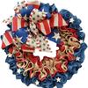 Presente Internacional Novo Produto Guirlanda Patriótica 4 de Julho Dia dos Veteranos Fita Vermelha Branca e Azul Bandeira Americana