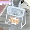 Nueva bolsa de almacenamiento frontal para patinete eléctrico, tamaño grande, impermeable de PVC con tapa, bolsa colgante portátil para guardar artículos en la parte delantera del patinete