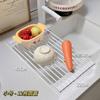 Estante Plegable de Silicona para Fregadero de Cocina, Escurridor de Platos, Cesta de Almacenamiento y Drenaje, Estante de Drenaje para Fregadero, Organizador de Encimera