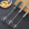 Gadget de Cocina Batidor de Huevos/Mezclador de Huevos de Acero Inoxidable Barra para Revolver Manual Crema para Revolver Fideos