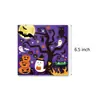 Vajilla para Fiesta Platos de Papel Vasos de Papel Servilletas de Papel Cubiertos Tenedores y Cucharas Set Desechable Decoración para Fiesta Temática de Halloween Suministros